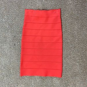 Coral Bcbcmaxazria pencil skirt
